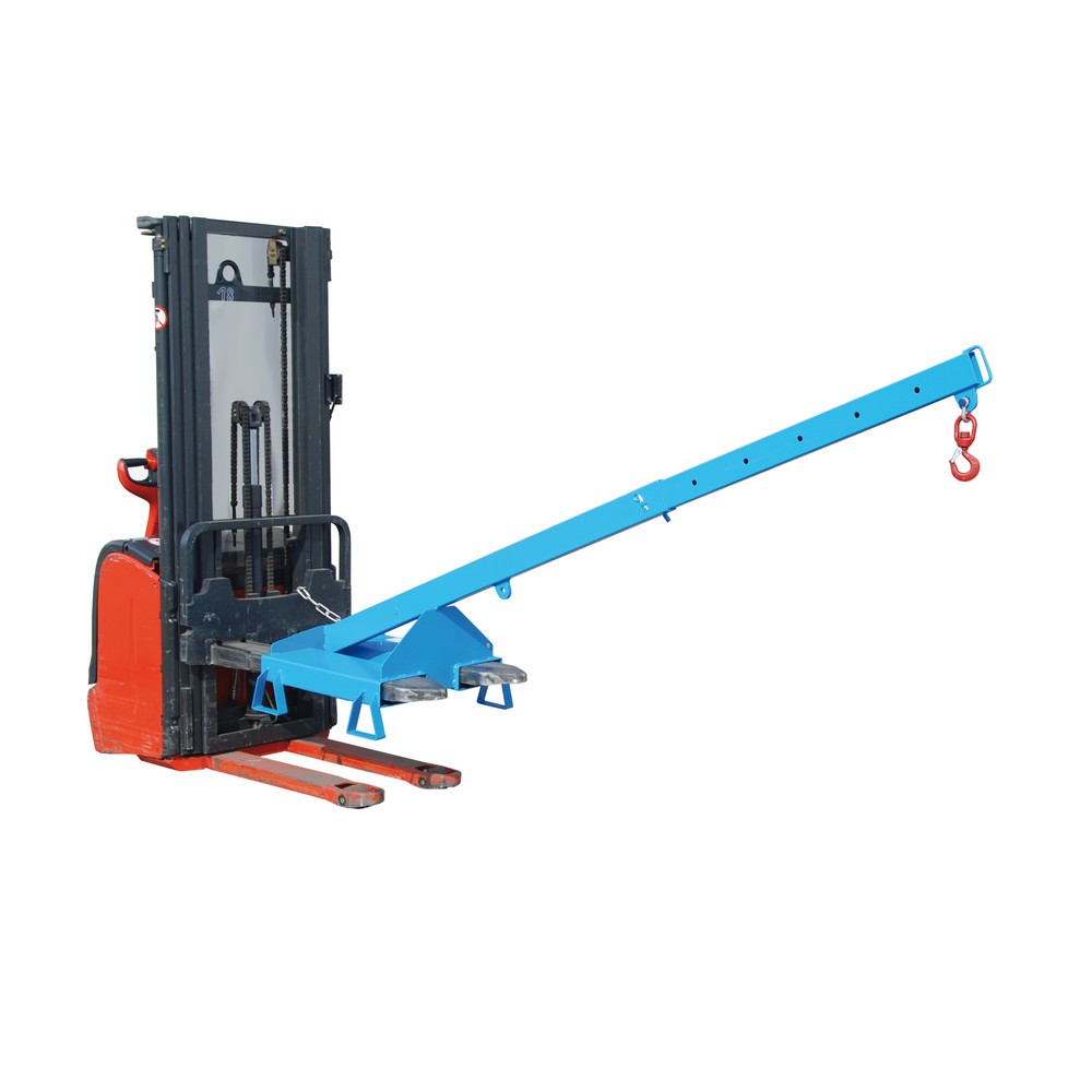 Produktabbildung Nr. 5: Bauer® Lastarm Modell 3, teleskopierbar, 2 Hakenpositionen, Grundlänge 1.600 mm, TK 1.000 kg, lichtblau