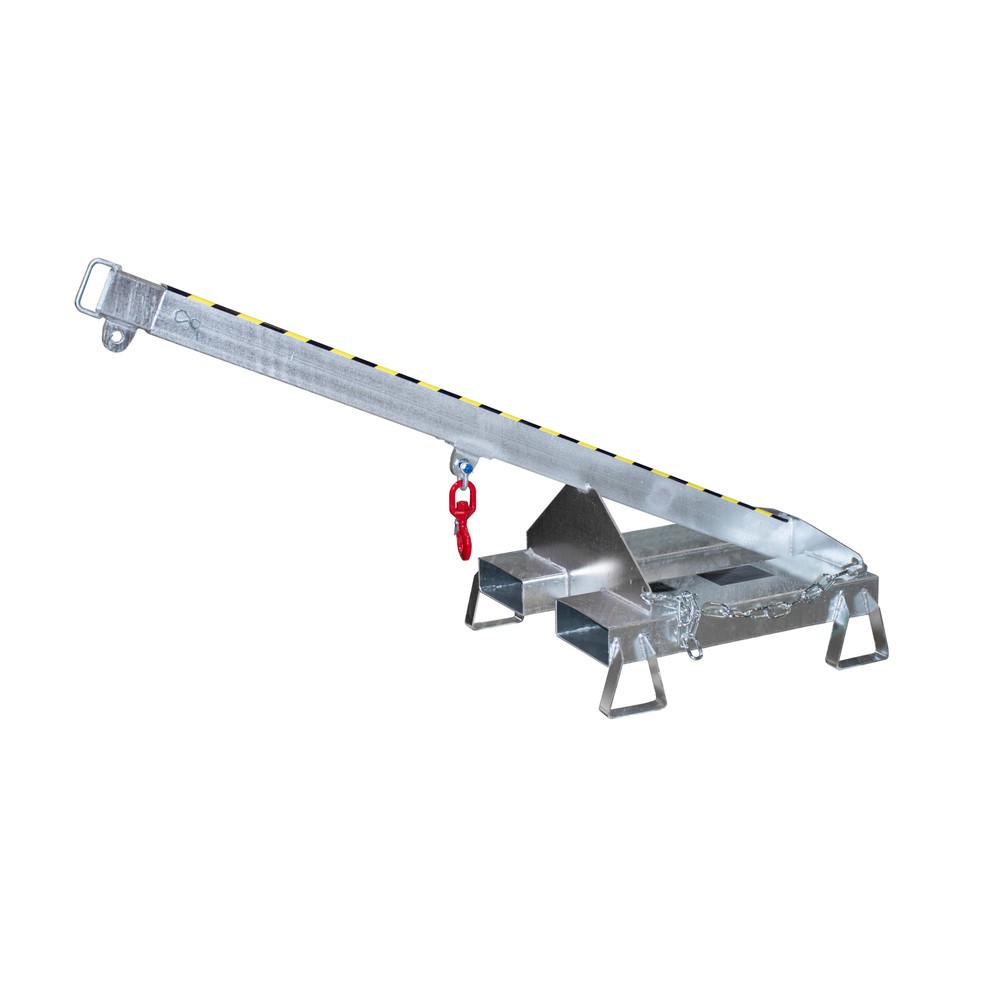 Produktabbildung Nr. 1: Bauer® Lastarm Modell 3, teleskopierbar, 2 Hakenpositionen, Grundlänge 1.600 mm, TK 1.000 kg, verzinkt