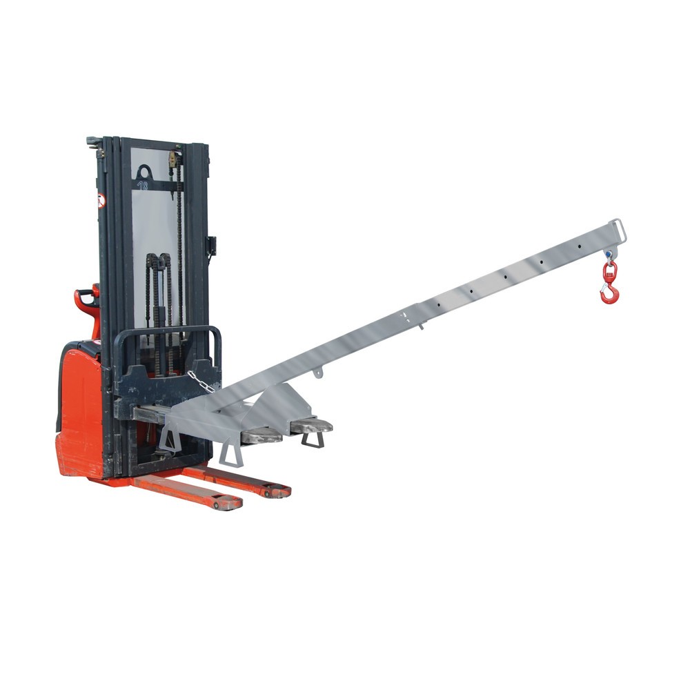 Produktabbildung Nr. 2: Bauer® Lastarm Modell 3, teleskopierbar, 2 Hakenpositionen, Grundlänge 1.600 mm, TK 1.000 kg, verzinkt