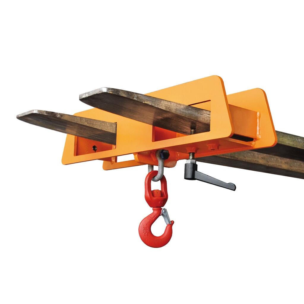 Produktabbildung Nr. 1: Bauer® Lasthaken für Gabelstapler, orange, TK 1.500 kg