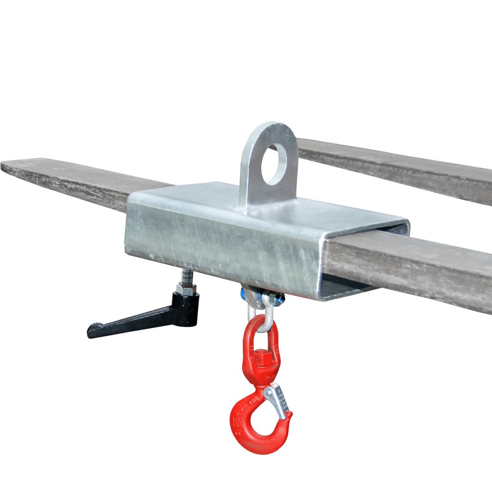 Produktabbildung Nr. 1: Bauer® Lasthaken für Gabelstapler und Kran, verzinkt, TK 2.500 kg