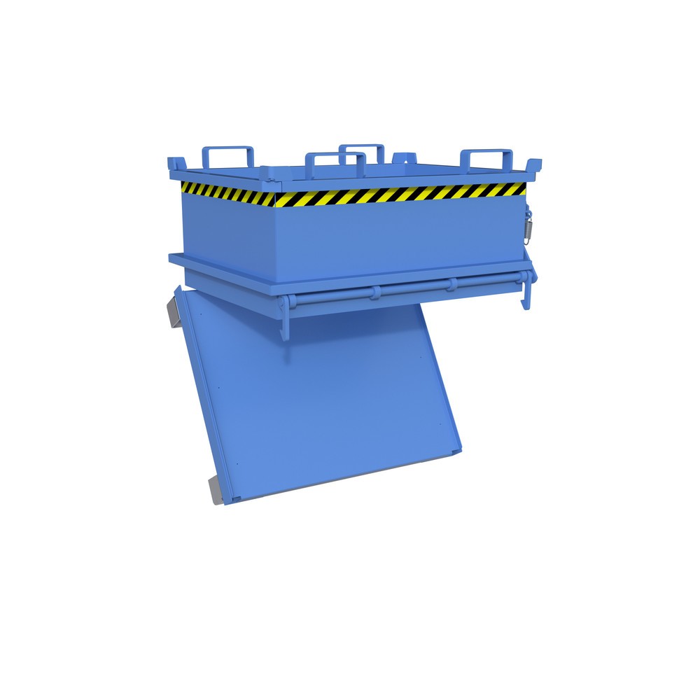N° de l'image du produit 2 : Bauer® Mini-poubelle, volume 0,24 m³, RAL 5012 bleu clair
