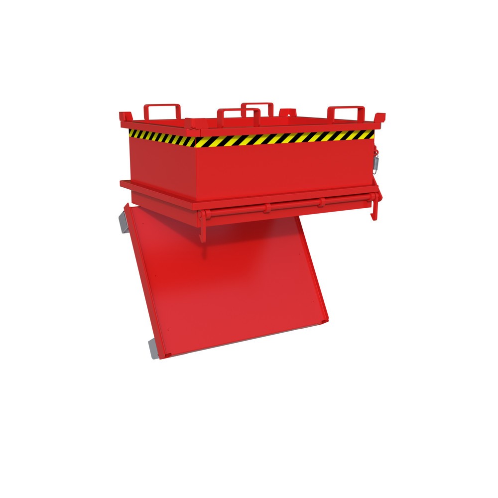 N° de l'image du produit 2 : Bauer® Mini-poubelle, volume 0,24 m³, RAL 3000 rouge feu