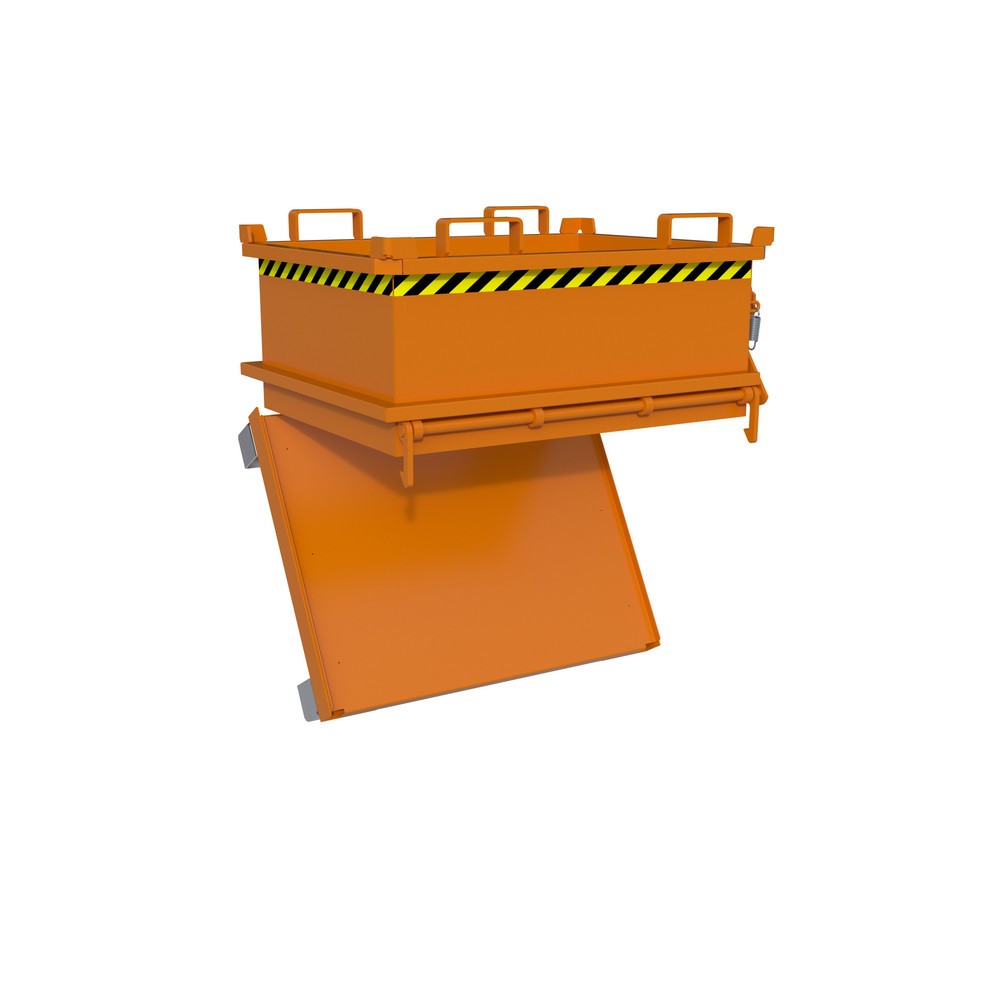 N° de l'image du produit 3 : Bauer® Mini-poubelle, volume 0,24 m³, RAL 2000 jaune orange