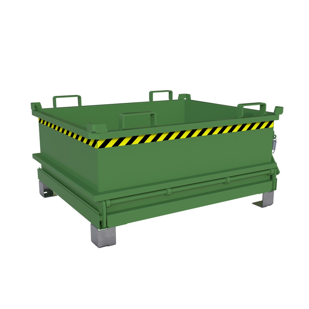 Produktabbildung: Bauer® Mini-Sammelbehälter, Volumen 0,37 m³, RAL 6011 resedagrün