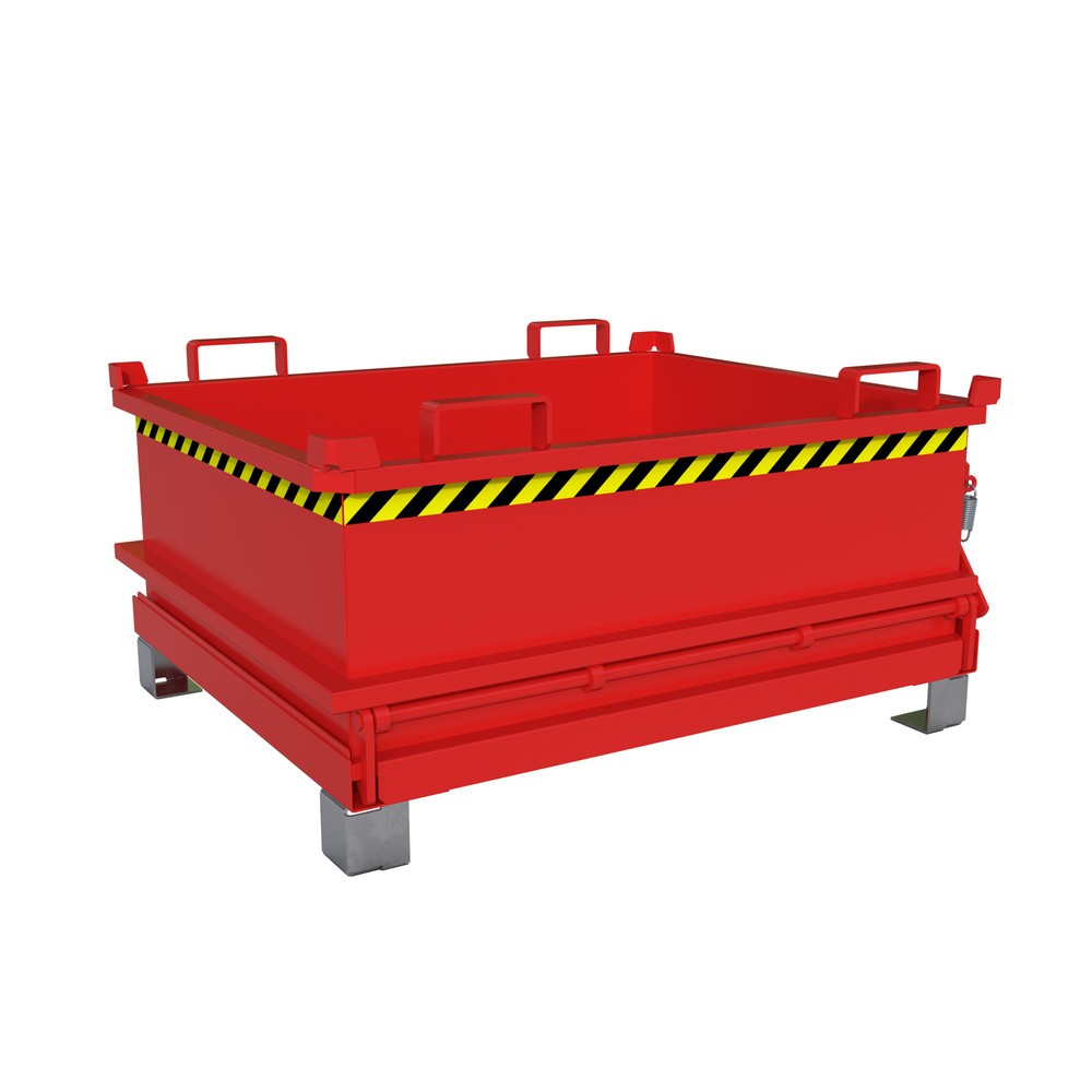 Produktabbildung Nr. 1: Bauer® Mini-Sammelbehälter, Volumen 0,37 m³, RAL 3000 feuerrot