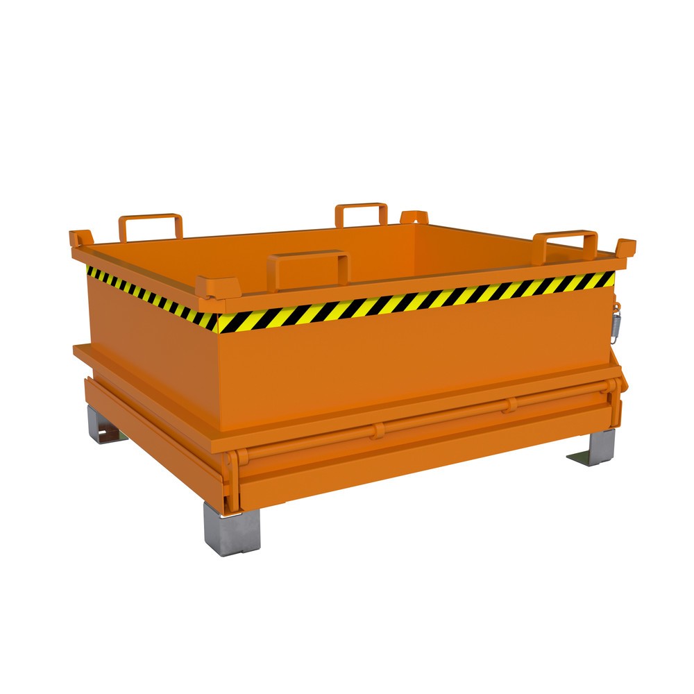 Produktabbildung: Bauer® Mini-Sammelbehälter, Volumen 0,37 m³, RAL 2000 gelborange