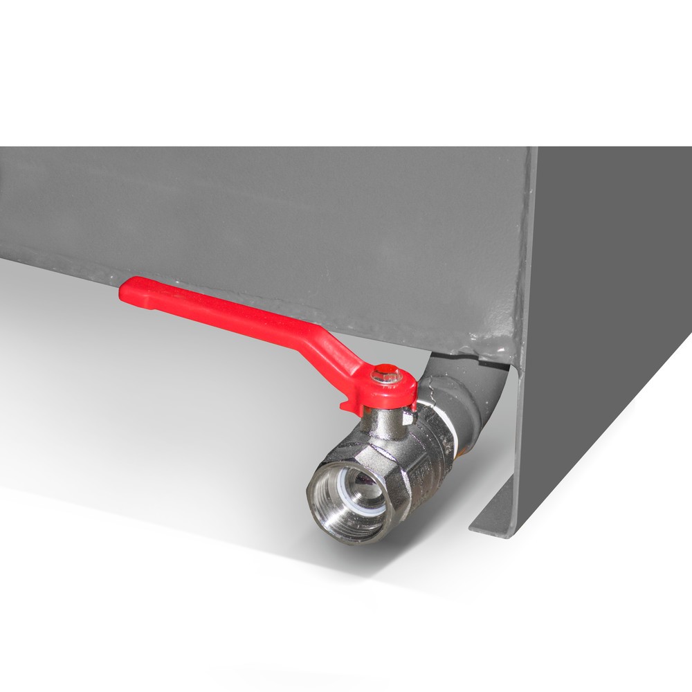 Produktabbildung Nr. 8: Bauer® Mini-Spänebehälter mit Abrollmechanik, niedrige Bauhöhe, lackiert, Volumen 0,275 m³, RAL 2000 gelborange