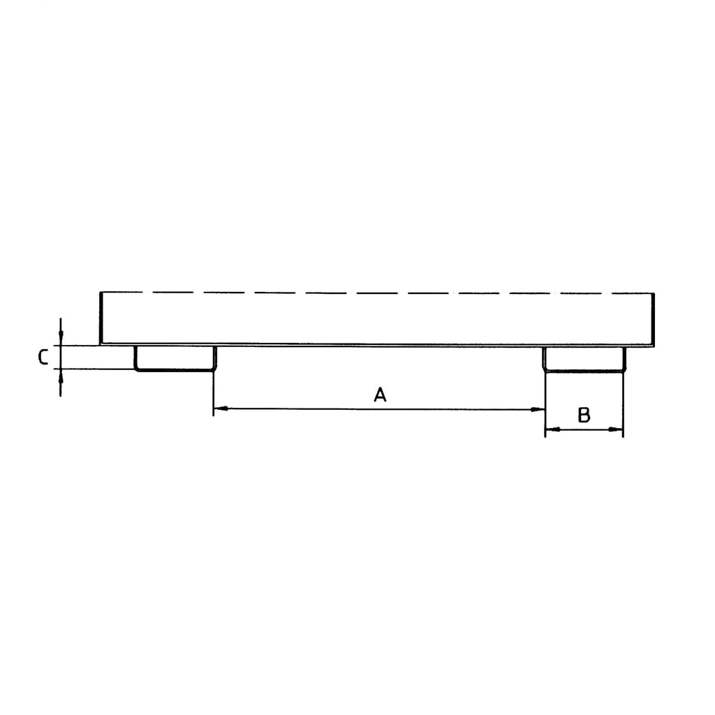 Bauer® Kippbehälter mit Abrollmechanik Premium, breite Bauform, lackiert, ohne Deckel, Volumen 1,2 m³, RAL 5012 lichtblau Produktabbildung Nr. 3: Bauer® Kippbehälter mit Abrollmechanik Premium, breite Bauform, lackiert, ohne Deckel, Volumen 1,2 m³, RAL 5012 lichtblau