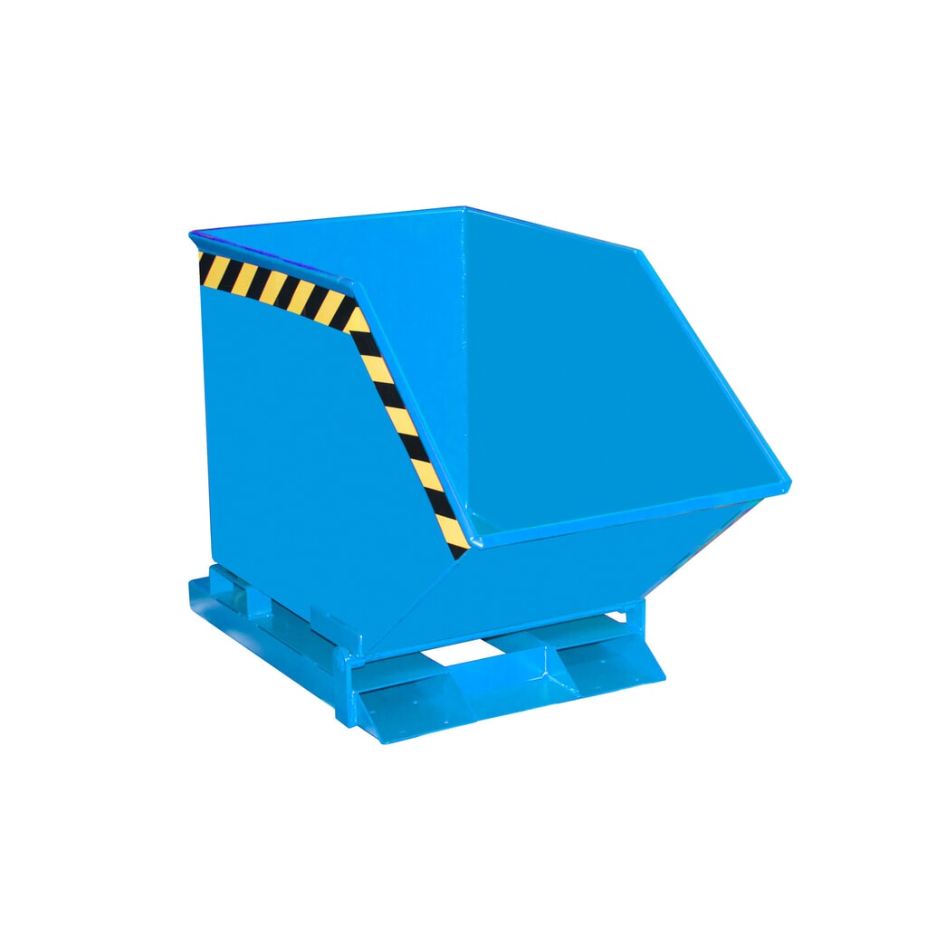 Bauer® Muldenkipper, kastenförmige Mulde, lackiert, Volumen 0,25 m³, RAL 5012 lichtblau Produktabbildung: Bauer® Muldenkipper, kastenförmige Mulde, lackiert, Volumen 0,25 m³, RAL 5012 lichtblau