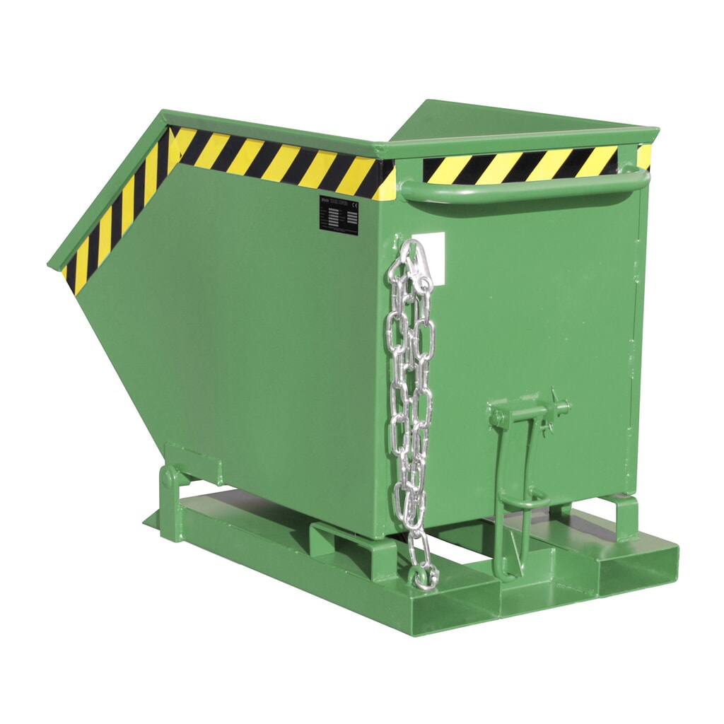 Bauer® Muldenkipper, kastenförmige Mulde, lackiert, Volumen 0,25 m³, RAL 6011 resedagrün Produktabbildung Nr. 1: Bauer® Muldenkipper, kastenförmige Mulde, lackiert, Volumen 0,25 m³, RAL 6011 resedagrün