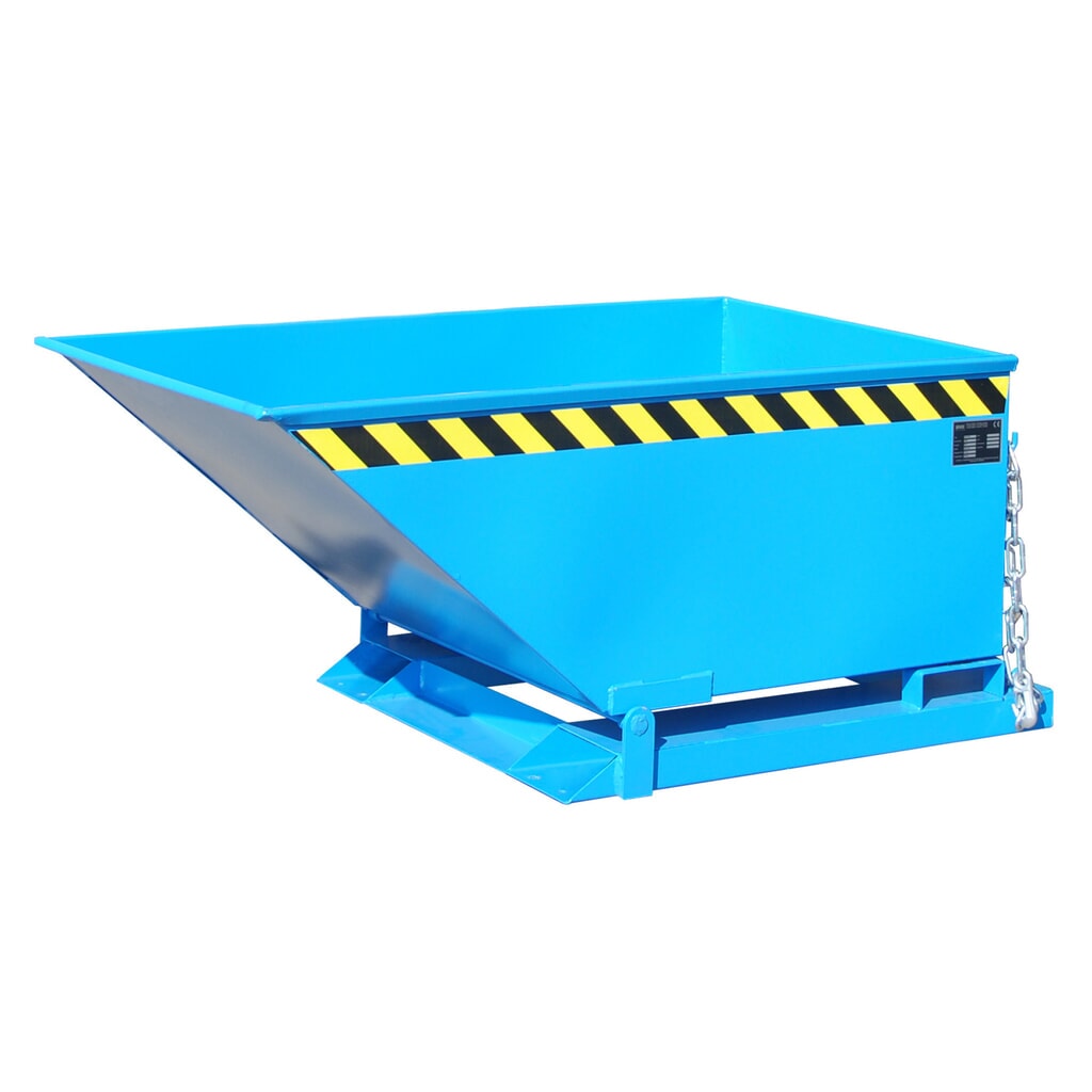Produktabbildung: Bauer® Muldenkipper, niedrige Mulde, lackiert, Volumen 0,4 m³, RAL 5012 lichtblau