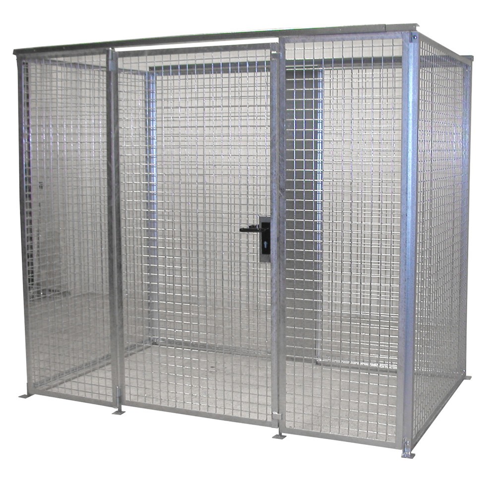 Product afbeelding: Bauer® opslagkast voor gasflessen TRGS 510 zonder dak, 1-deurs, 60 flessen
