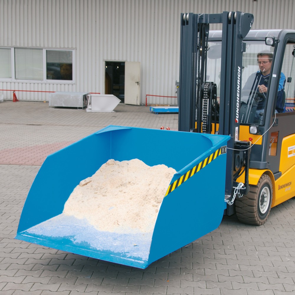 Produktabbildung: Bauer® Schaufel für Stapler, TK 1.500 kg, Volumen 1 m³, blau