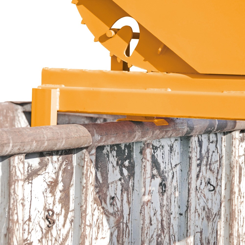 Produktabbildung Nr. 3: Bauer® Schwerlast-Kippbehälter, Tragkraft 4.000 kg, lackiert, Volumen 0,9 m³, RAL 6011 resedagrün