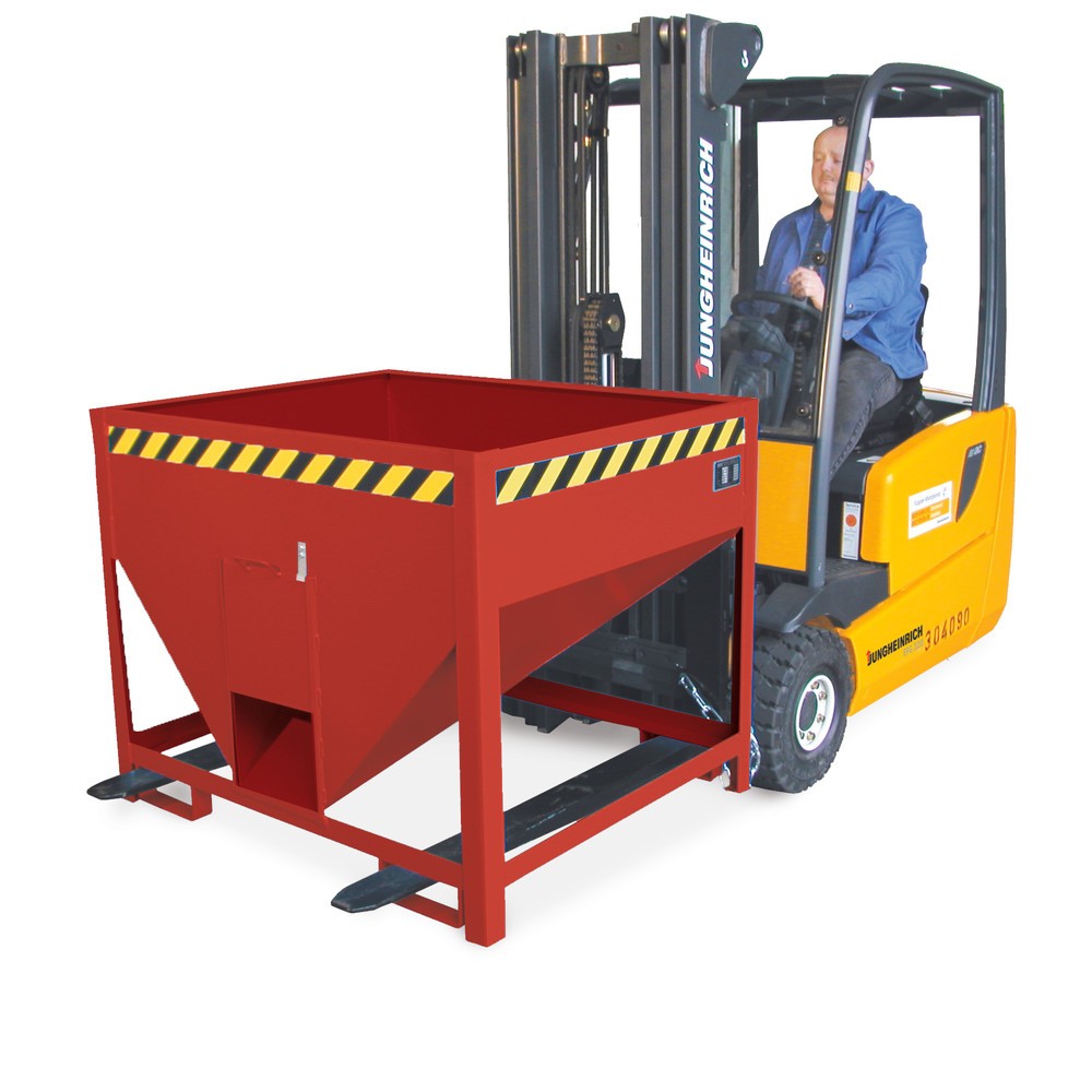 Productafbeelding nr. 4: Bauer® Silocontainer met schuifslot, gelakt, volume 0,5 m³, RAL 5012 lichtblauw