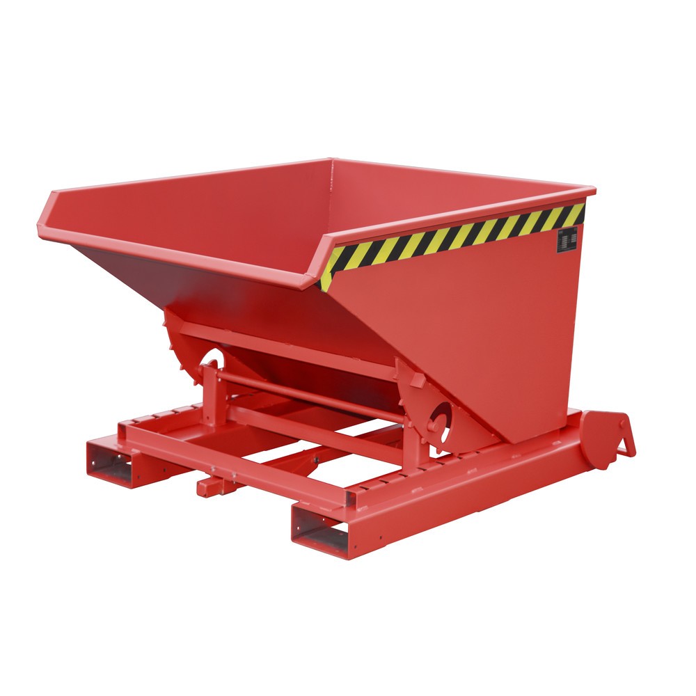Productafbeelding nr. 4: Bauer® Spaander-kantelbak met afrolmechanisme, gelakt, volume 1,2 m³, RAL 7005 muisgrijs
