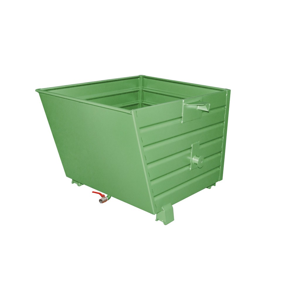 Produktabbildung: Bauer® Späne-Stapelkipper BSS 90, lackiert, Resedagrün