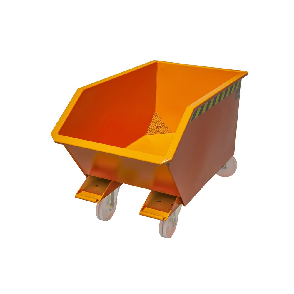 Bauer® Spänebehälter GU-E 300, lackiert, Gelborange Produktabbildung: Bauer® Spänebehälter GU-E 300, lackiert, Gelborange