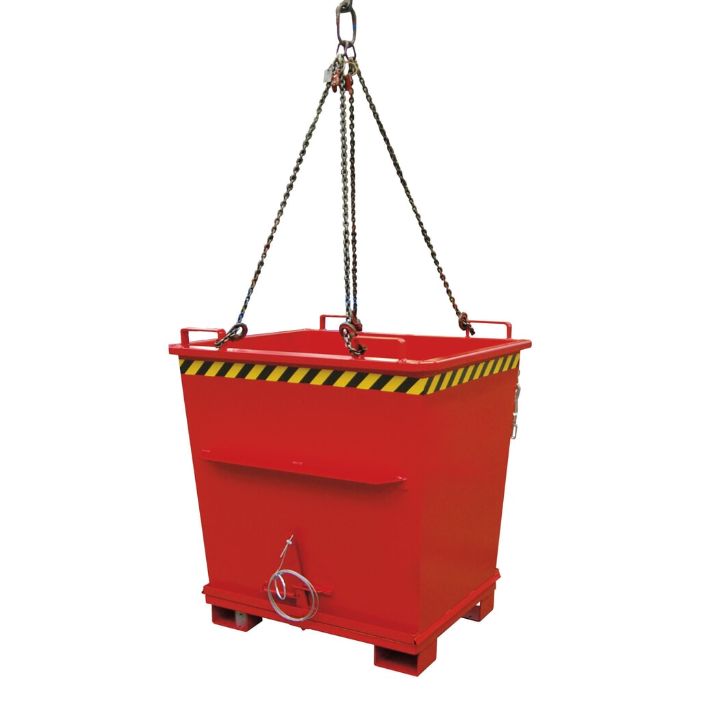 Produktabbildung Nr. 6: Bauer® Stapelbarer Klappbodenbehälter, lackiert, Volumen 1 m³, RAL 5012 lichtblau