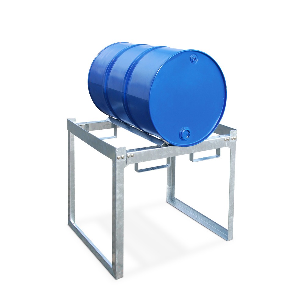 N° de l'image du produit 2 : Bauer® Système de rayonnage à fûts modulaire, H x l x P 780 x 910 x 790 mm, pour 1 fût à 200 l