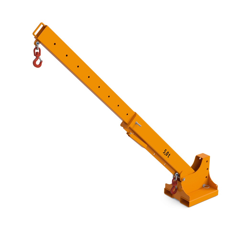 Číslo obrázku produktu 7: Bauer® jeřábové rameno model 1, dosah až 3 690 mm, nosnost až 2 500 kg, žlutooranžové