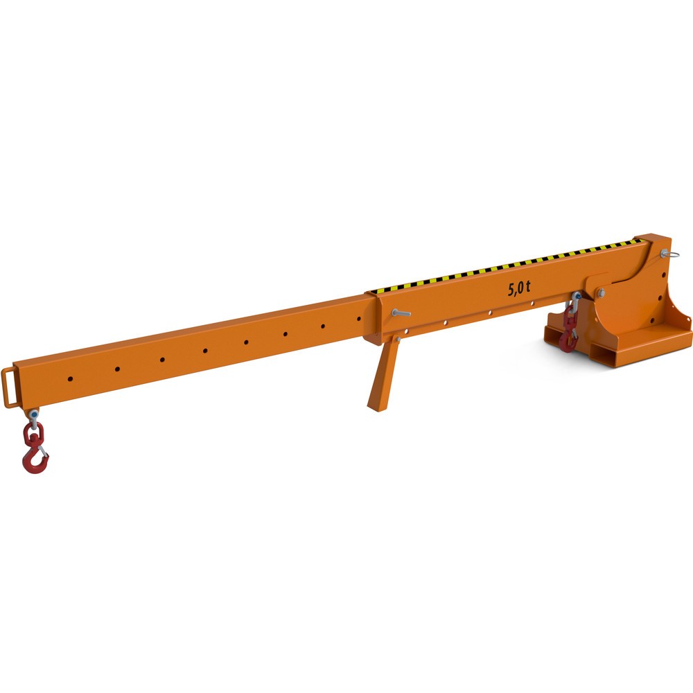 Číslo obrázka výrobku 5: Bauer® rameno žeriava model 1, dosah do 3 690 mm, nosnosť do 2 500 kg, žltooranžové