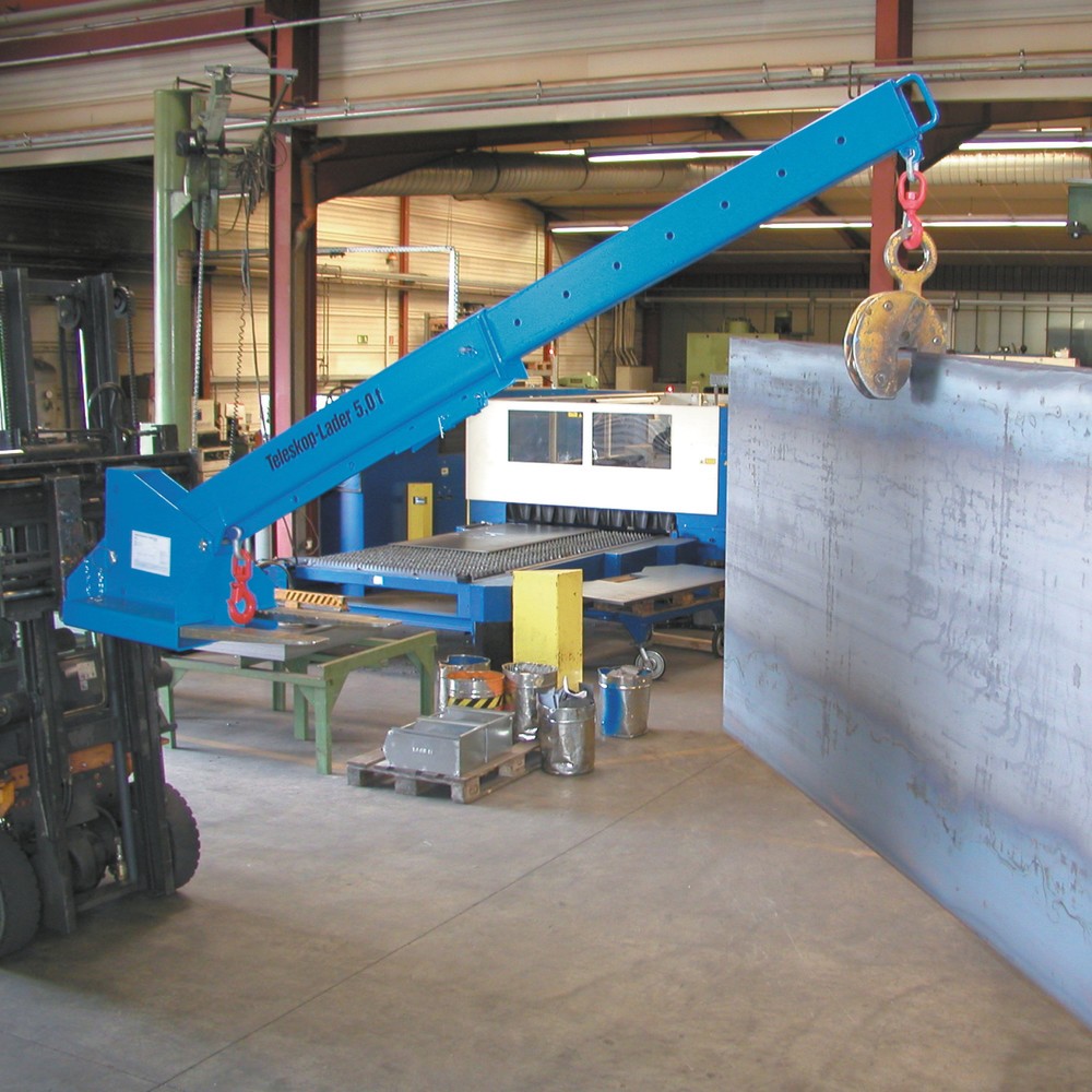 Produktabbildung Nr. 1: Bauer® Teleskoplader Modell 1, Reichweite bis 3.690 mm, TK bis 5.000 kg, lichtblau