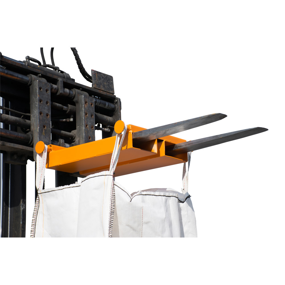 Illustration du produit: Bauer® Traverse de levage pour Big-Bag, spécial chariot, capacité de charge 1 000 kg, peinte, orangé jaune