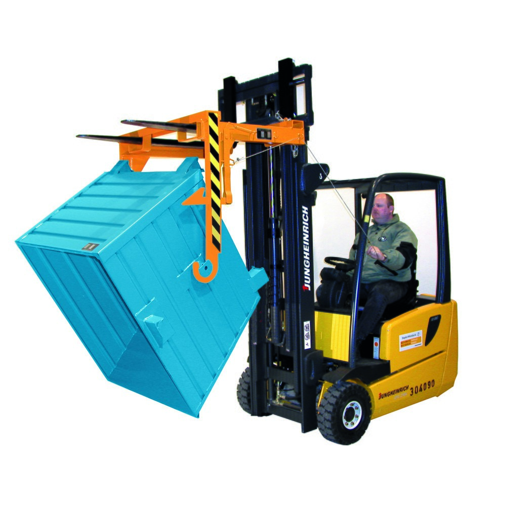 Número de imagen del producto 2: Bauer® Travesaño para volquetes apilables, volumen 0,3 m³, RAL 3000 rojo fuego