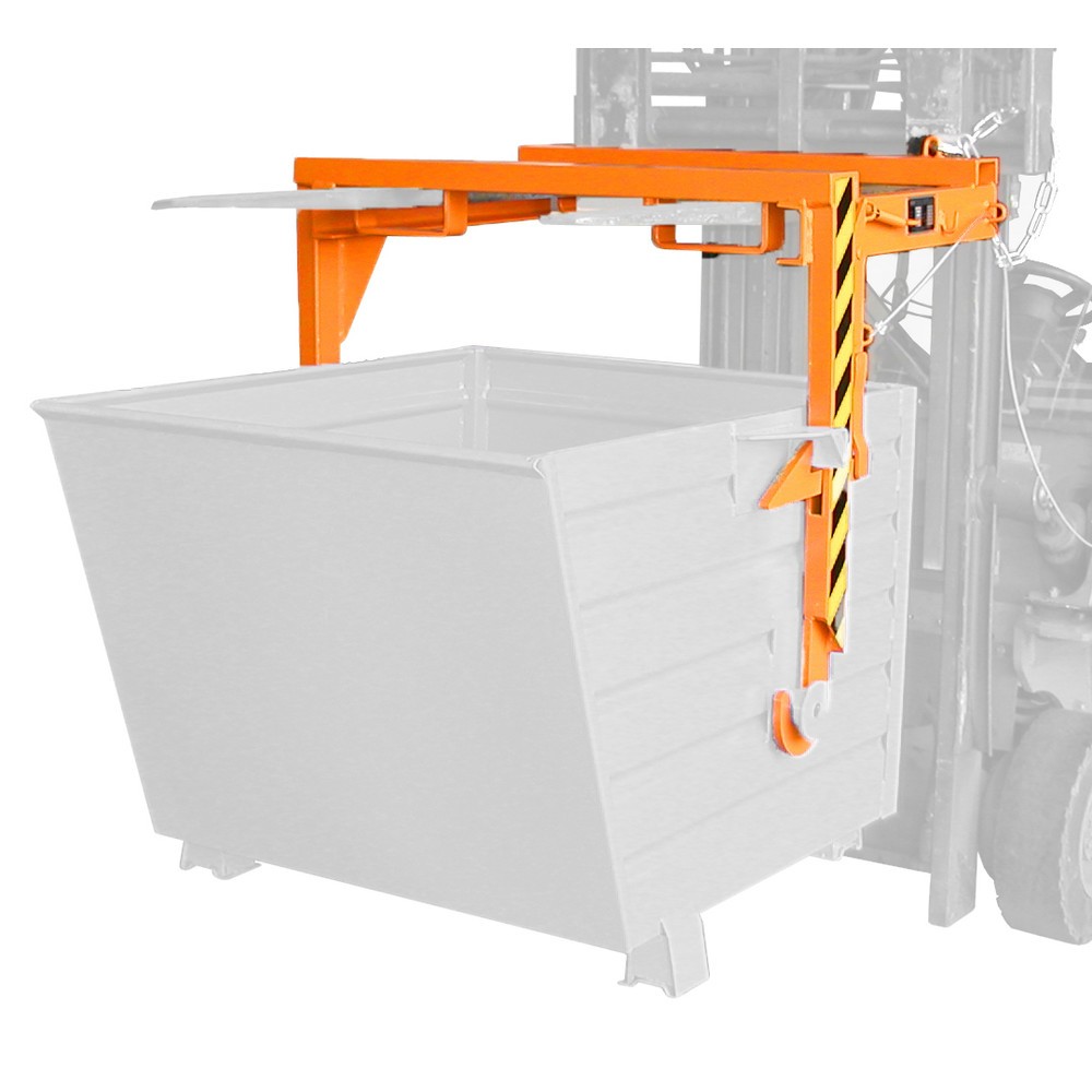 Imagen del producto: Bauer® Travesaño para volquetes apilables, volumen 0,7 m³, RAL 2000 amarillo naranja