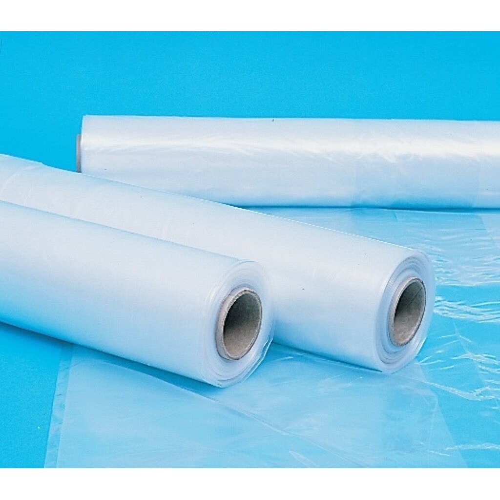 Baufolie, Länge 50000 mm Breite 4000 mm, 120 µm, Polyethylen, transparent Produktabbildung: Baufolie, Länge 50000 mm Breite 4000 mm, 120 µm, Polyethylen, transparent