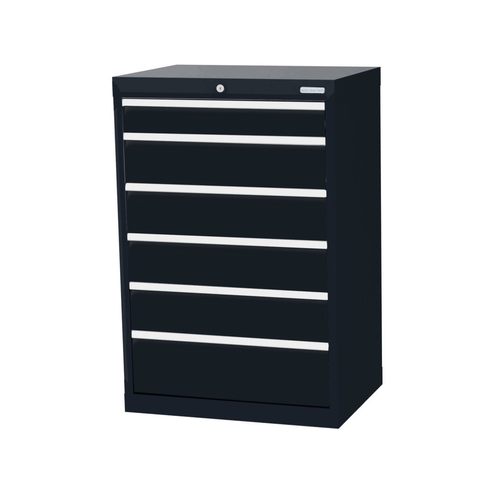 Immagine del prodotto: Bedrunka+Hirth Cassettiera professionale, cassetti 1x100 + 4x150 + 1x200 mm, AxLxP 1.019 x 680 x 500 mm, grigio antracite, grigio antracite