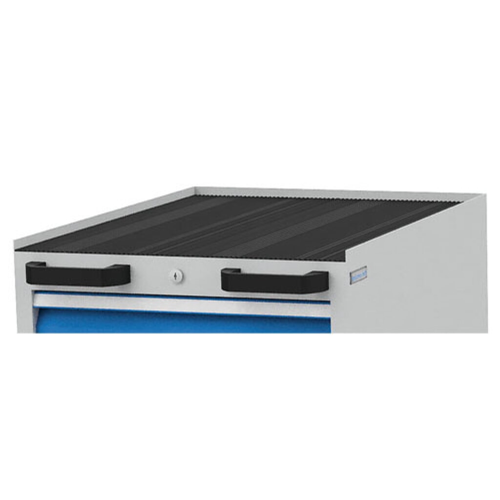 Bedrunka+Hirth CNC-Schubladenschrank, HxBxT 971 x 555 x 736 mm, verfahrbar, 4 Schubladen, lichtgrau, lichtblau Produktabbildung Nr. 5: Bedrunka+Hirth CNC-Schubladenschrank, HxBxT 971 x 555 x 736 mm, verfahrbar, 4 Schubladen, lichtgrau, lichtblau