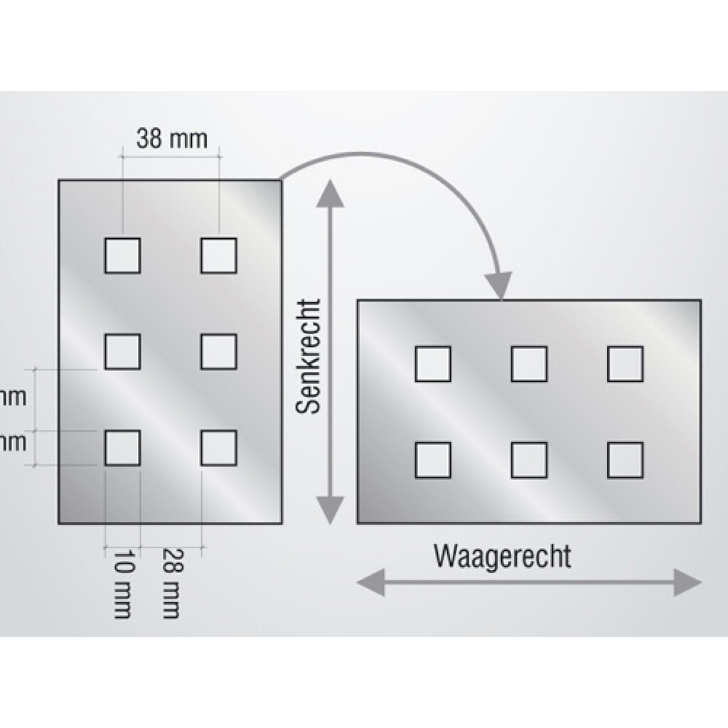 Bedrunka+Hirth Lochplatte für Arbeitstische und Werkbänke, BxH 2.000 x 450 mm Produktabbildung Nr. 2: Bedrunka+Hirth Lochplatte für Arbeitstische und Werkbänke, BxH 2.000 x 450 mm