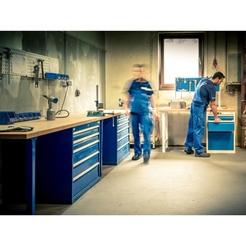 Produktabbildung Nr. 5: Bedrunka+Hirth Reihenwerkbank, HxBxT 859 x 2.000 x 750 mm, lichtgrau