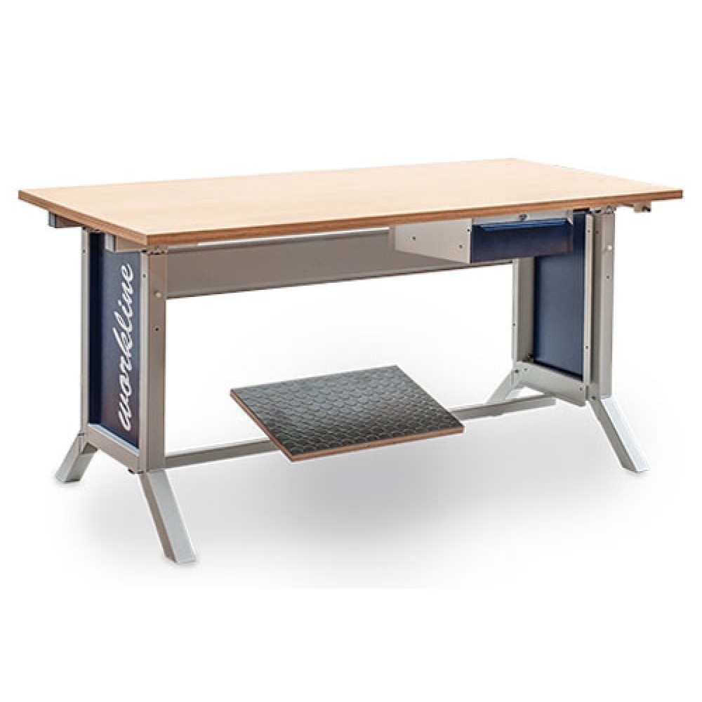Produktabbildung Nr. 2: Bedrunka+Hirth Unterbauschrank mit 1 Schublade für Arbeitsplatzsystem Tisch, HxBxT 140 x 370 x 400 mm, enzianblau