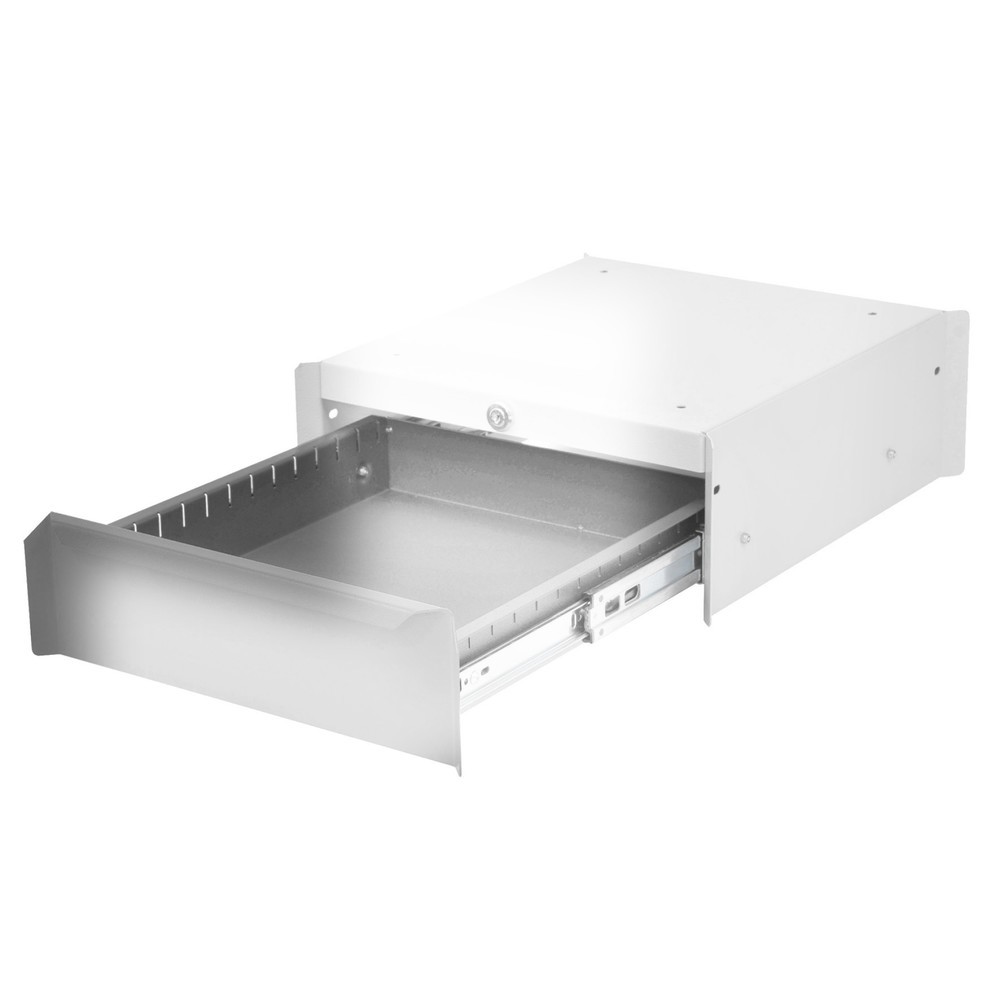 Produktabbildung Nr. 1: Bedrunka+Hirth Unterbauschrank mit 1 Schublade für Arbeitsplatzsystem Tisch, HxBxT 140 x 370 x 400 mm, fenstergrau