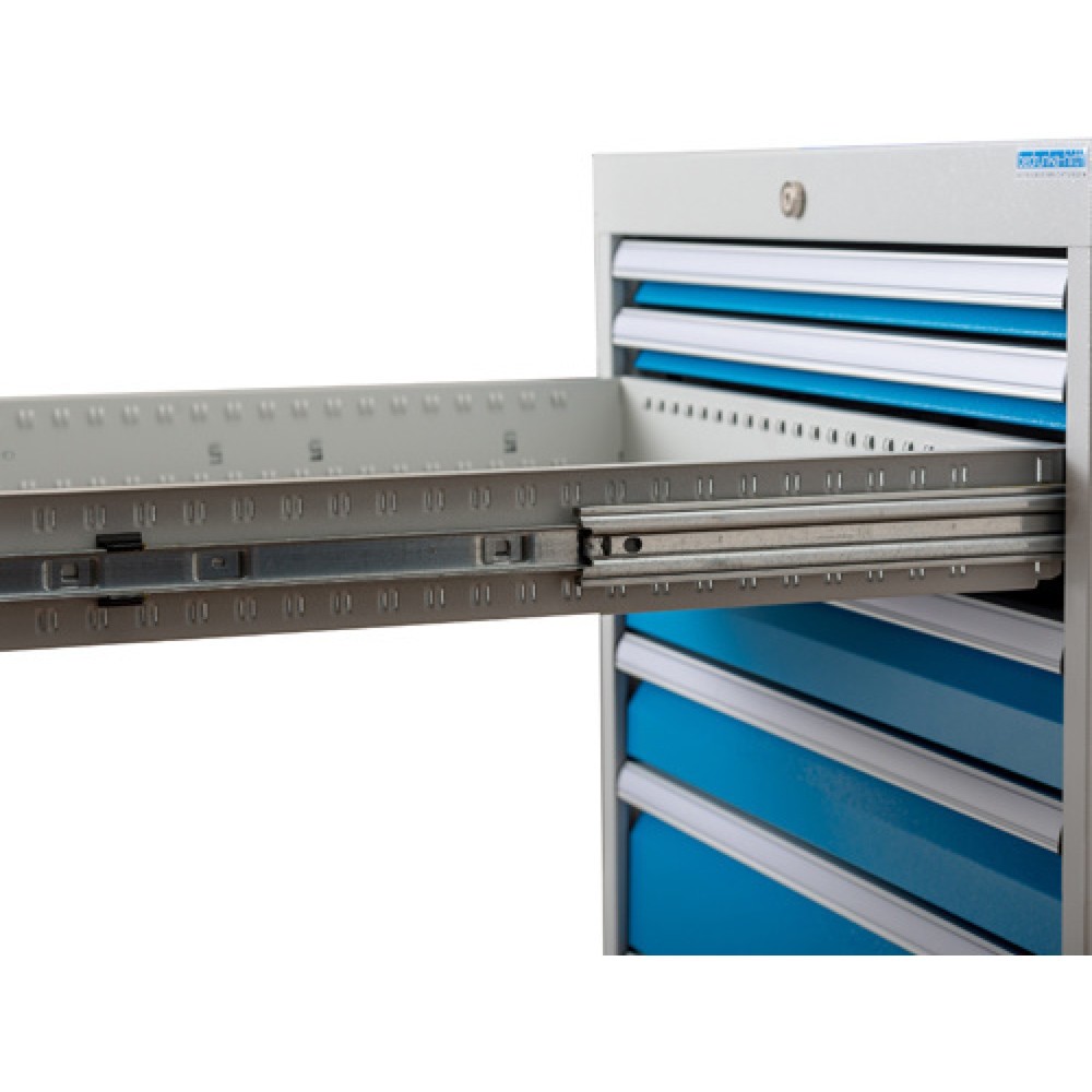 Produktabbildung Nr. 5: Bedrunka+Hirth Reihenwerkbank R 24-24, HxBxT 859 x 2.000 x 750 mm, lichtgrau, anthrazitgrau, 10 Schubladen 4x100 + 4x150 + 2x200 mm, Schubladen Breite 450 mm