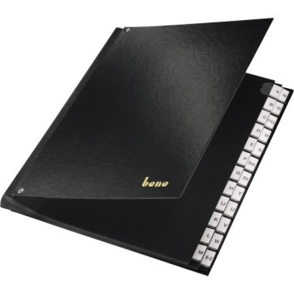 Produktabbildung Nr. 1: Bene Pultordner A-Z 75116SW PP schwarz