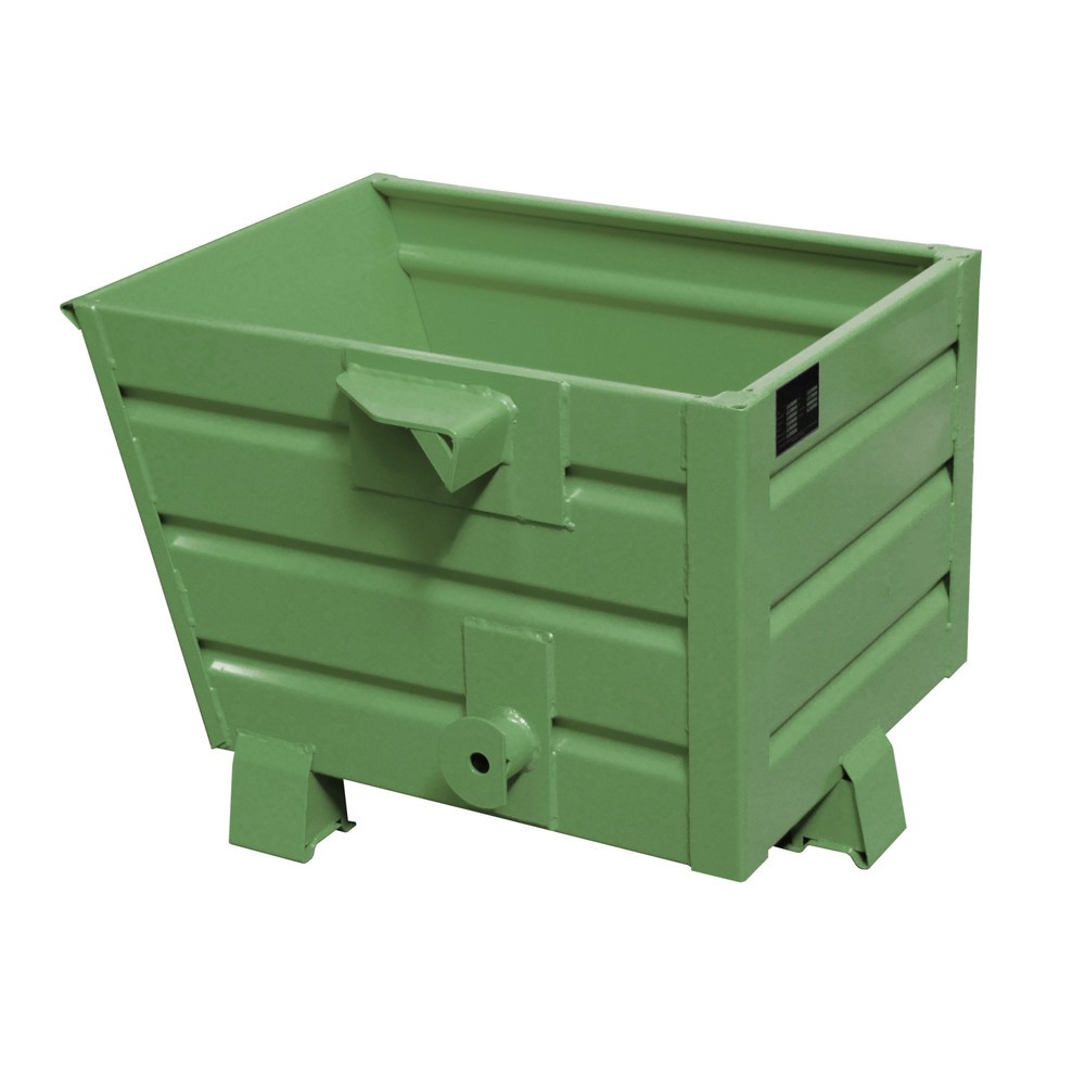 Illustration du produit: Bauer® Benne basculante empilable, peint, volume 0,3 m³, RAL 6011 vert réséda