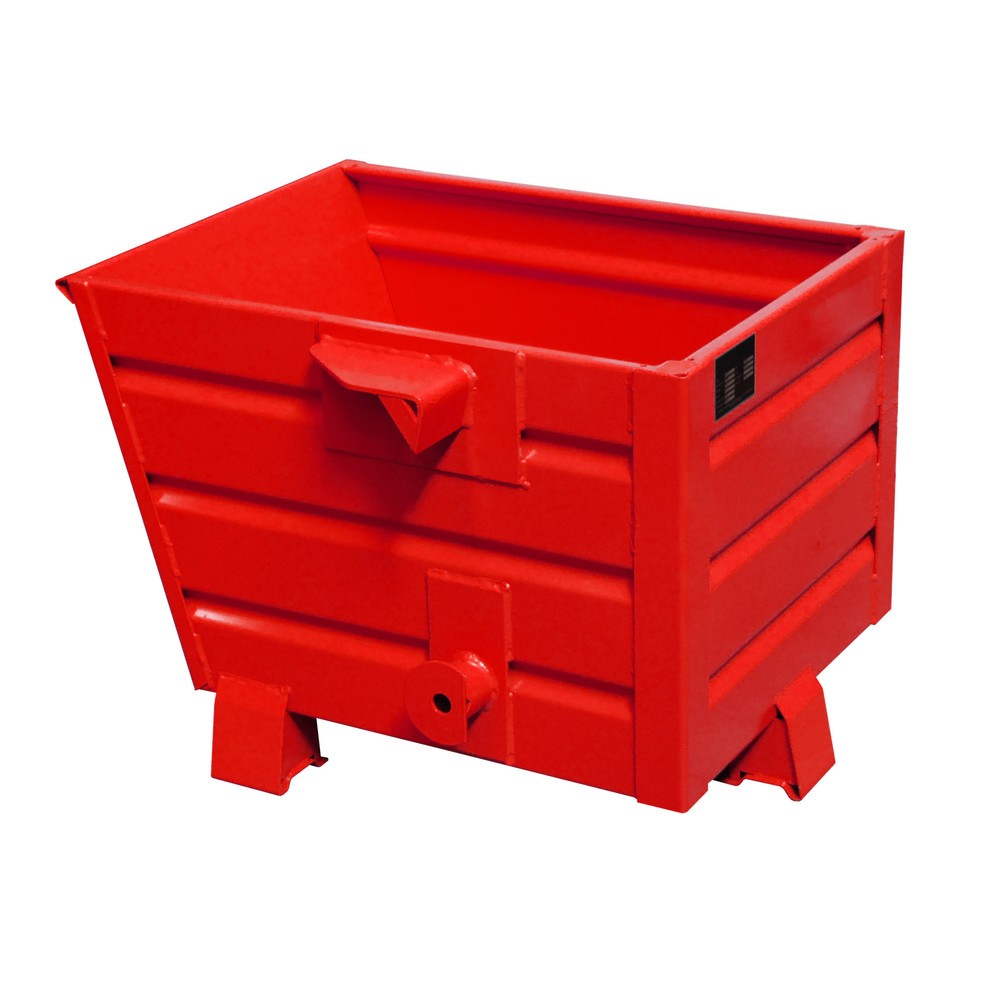 Illustration du produit: Bauer® Benne basculante empilable, peint, volume 0,3 m³, RAL 3000 rouge feu
