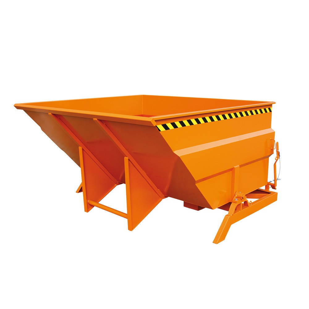 Illustration du produit: Benne basculante Eichinger® extra large et robuste, 2 500 kg, 3 000 litres, orangé pur