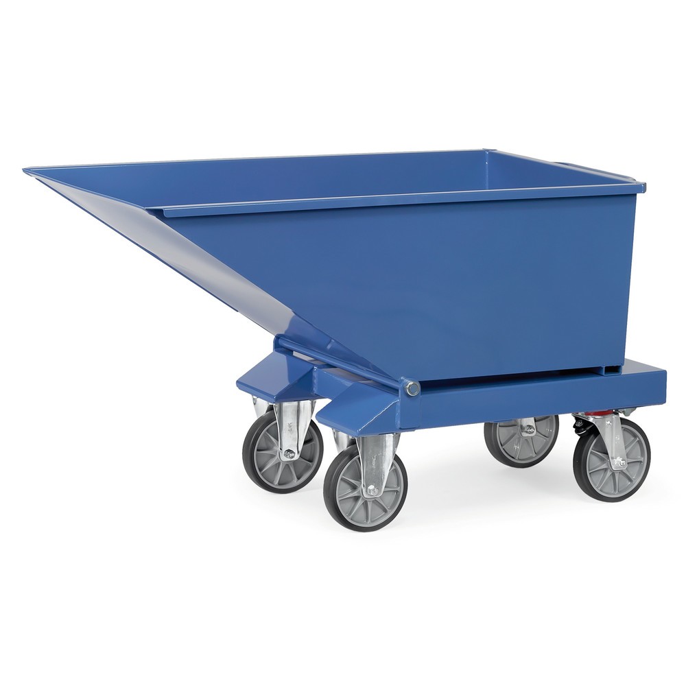 Illustration du produit: fetra® Benne basculante à roulettes, volume 0,25 m³, bleue