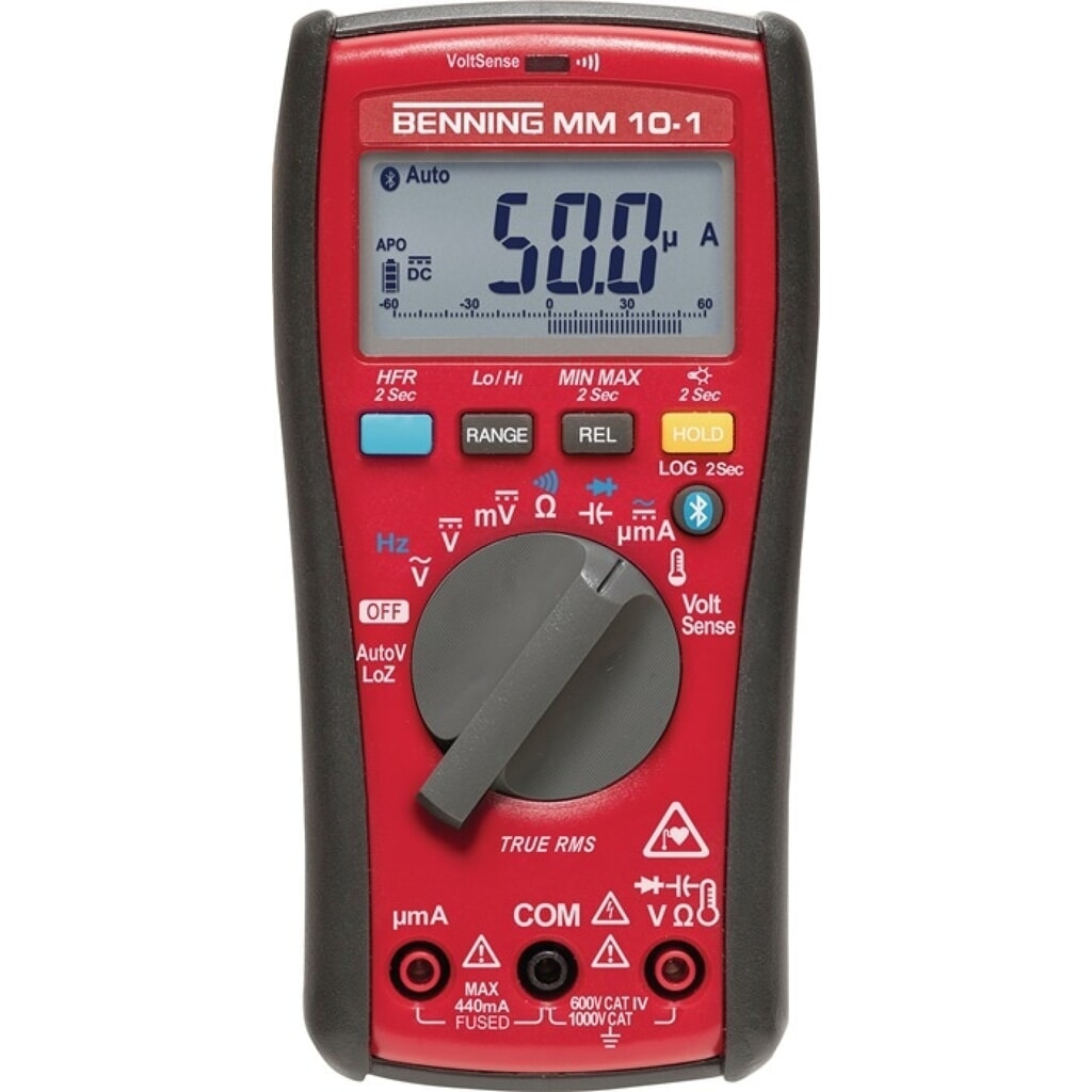 BENNING Digital-Multimeter MM 10-1, 0,1 mV - 1000 V, True RMS Produktabbildung: BENNING Digital-Multimeter MM 10-1, 0,1 mV - 1000 V, True RMS