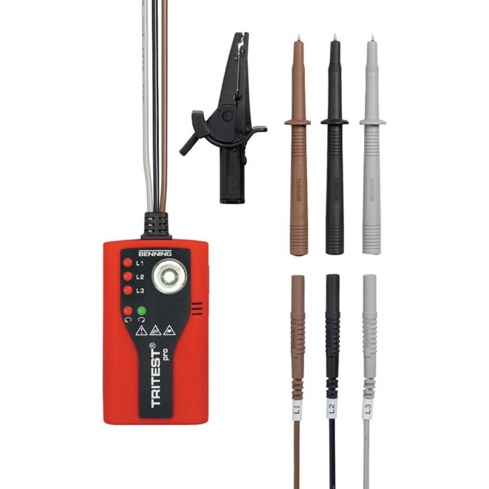 Produktabbildung Nr. 1: BENNING Drehfeldrichtungsanzeiger TRITEST® pro, 400 - 500 V AC
