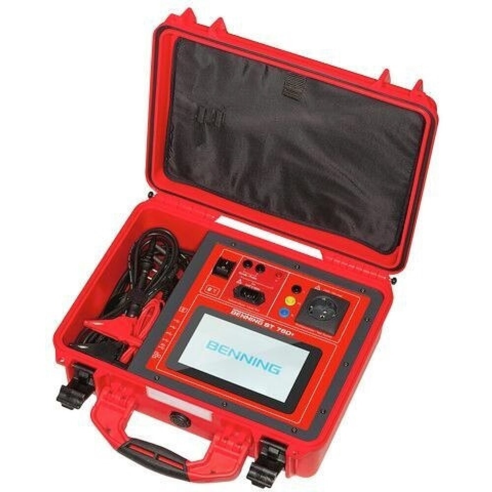 BENNING Gerätetester ST 760+ Set, aktive/passive Prüfung/auch Schweißgerät, L405xB330xH165mm Produktabbildung: BENNING Gerätetester ST 760+ Set, aktive/passive Prüfung/auch Schweißgerät, L405xB330xH165mm