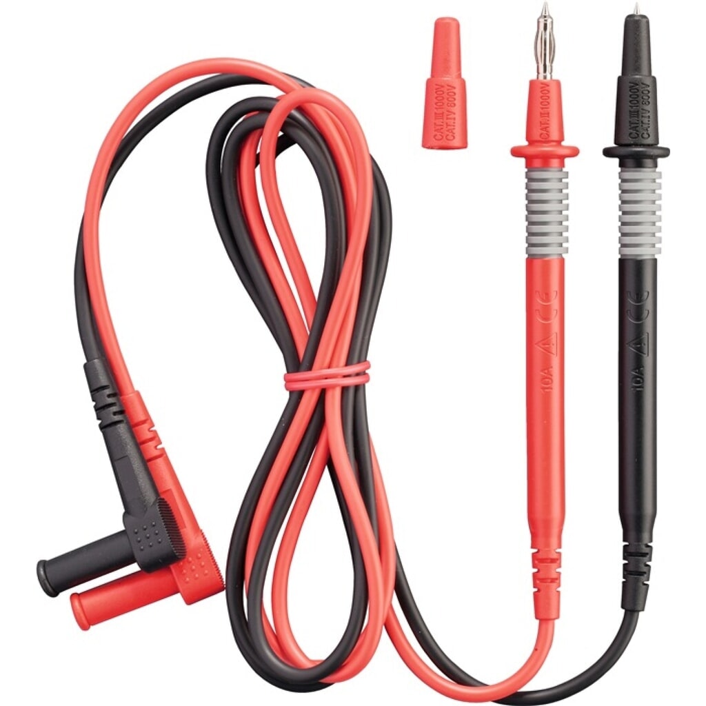 Produktabbildung: BENNING Messleitungssatz 044146 2-tlg.Messspitzen-Ø 2mm L.1400mm