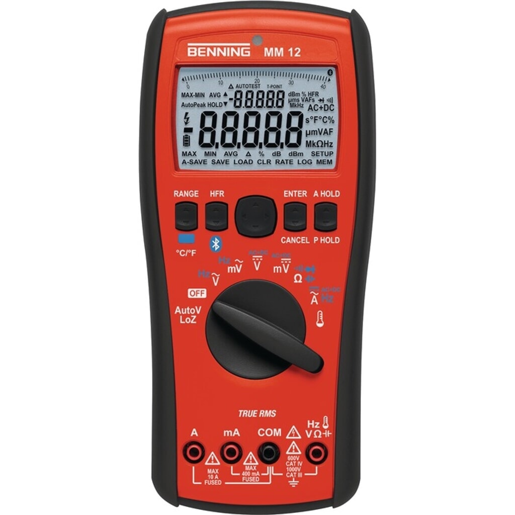 Produktabbildung: BENNING Multimeter MM 12 0,0001-1000 V AC/DC TRUE RMS