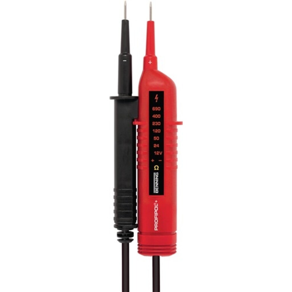 Spannungsprüfer 12-690 V AC/DC Spannungs/Durchgangsprüf. PROFIPOL+ Produktabbildung: Spannungsprüfer 12-690 V AC/DC Spannungs/Durchgangsprüf. PROFIPOL+